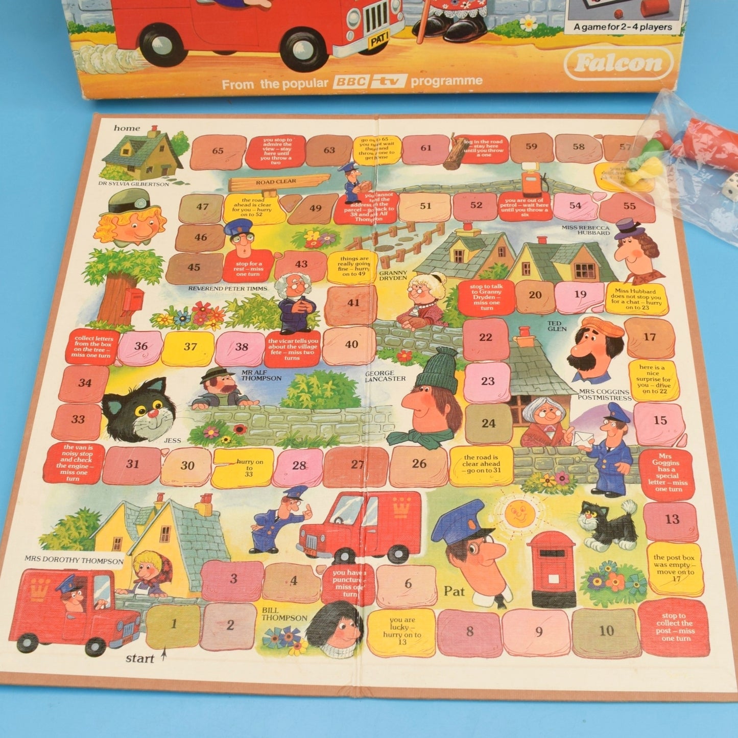 Vintage 1980s Postman Pat Board Game - Complete