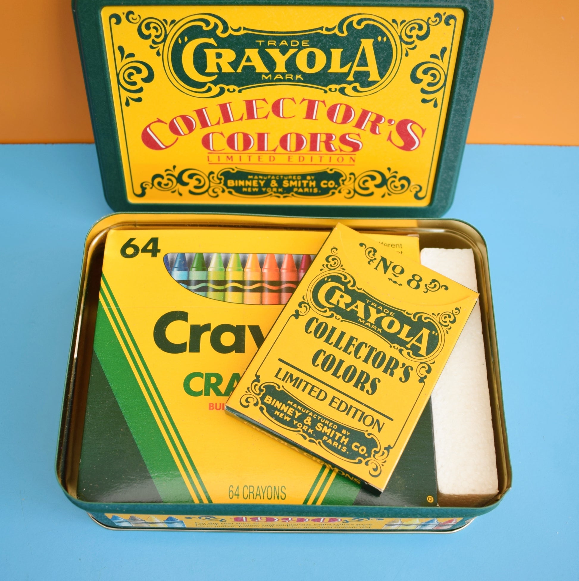 Vintage 1990s Crayola Wax Crayons - Boxed, Retired & Collectors Tin by Vintage