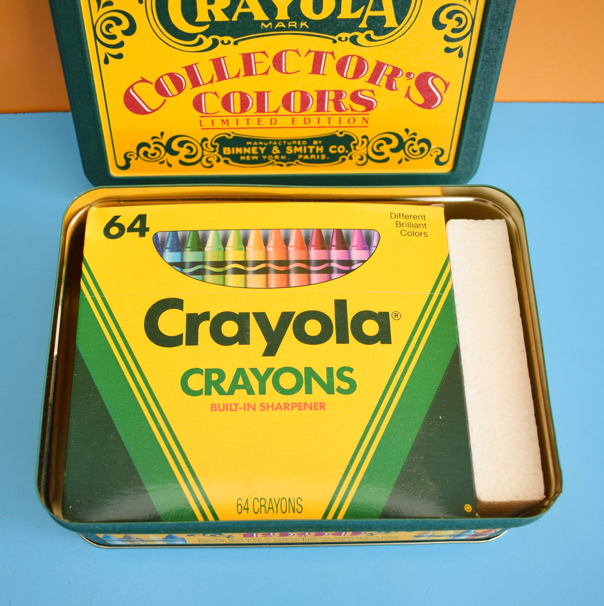 Vintage 1990s Crayola Wax Crayons - Boxed, Retired & Collectors Tin by Vintage