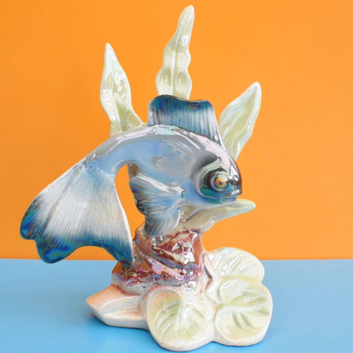 Vintage 1960s Ceramic Jemma Holland Fish - Blue by Pineapple Retro