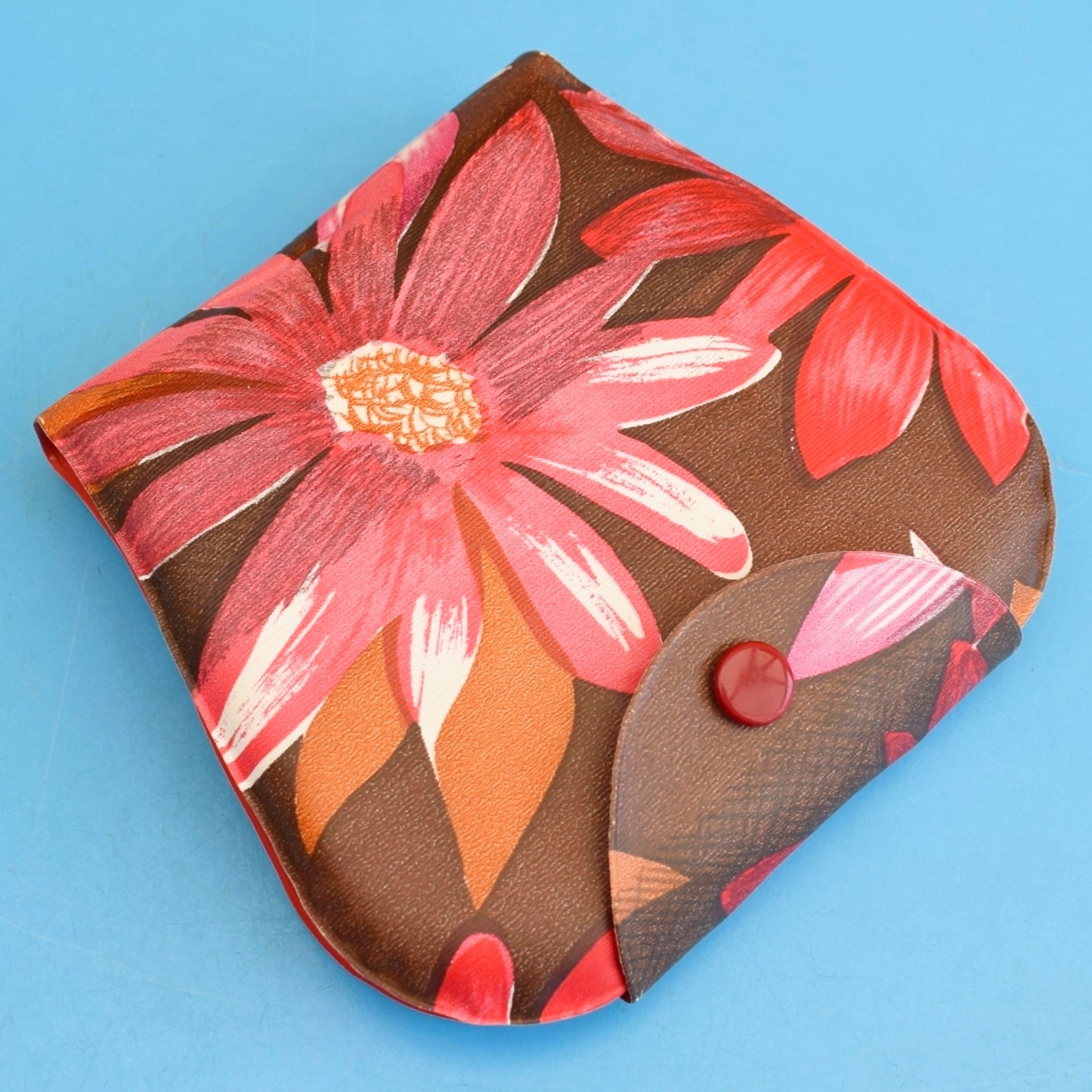 Vintage 1960s Vinyl Vanity Set - Nails Etc - Flower Power