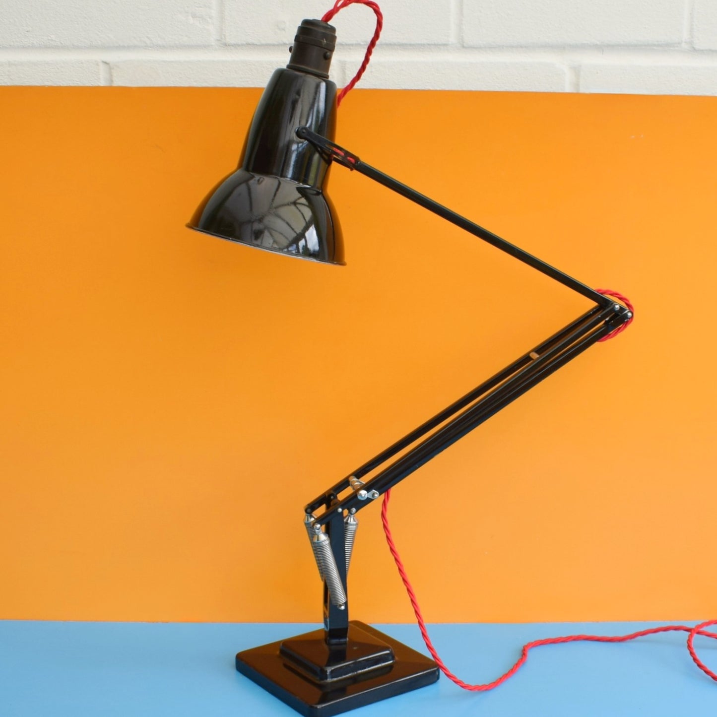Vintage 1940s AnglePoise Desk Lamp - Herbert Terry - Black 1227