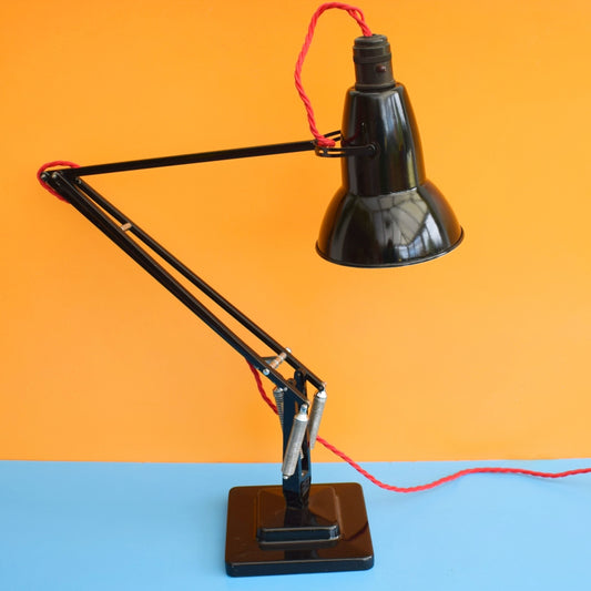 Vintage 1940s AnglePoise Desk Lamp - Herbert Terry - Black 1227