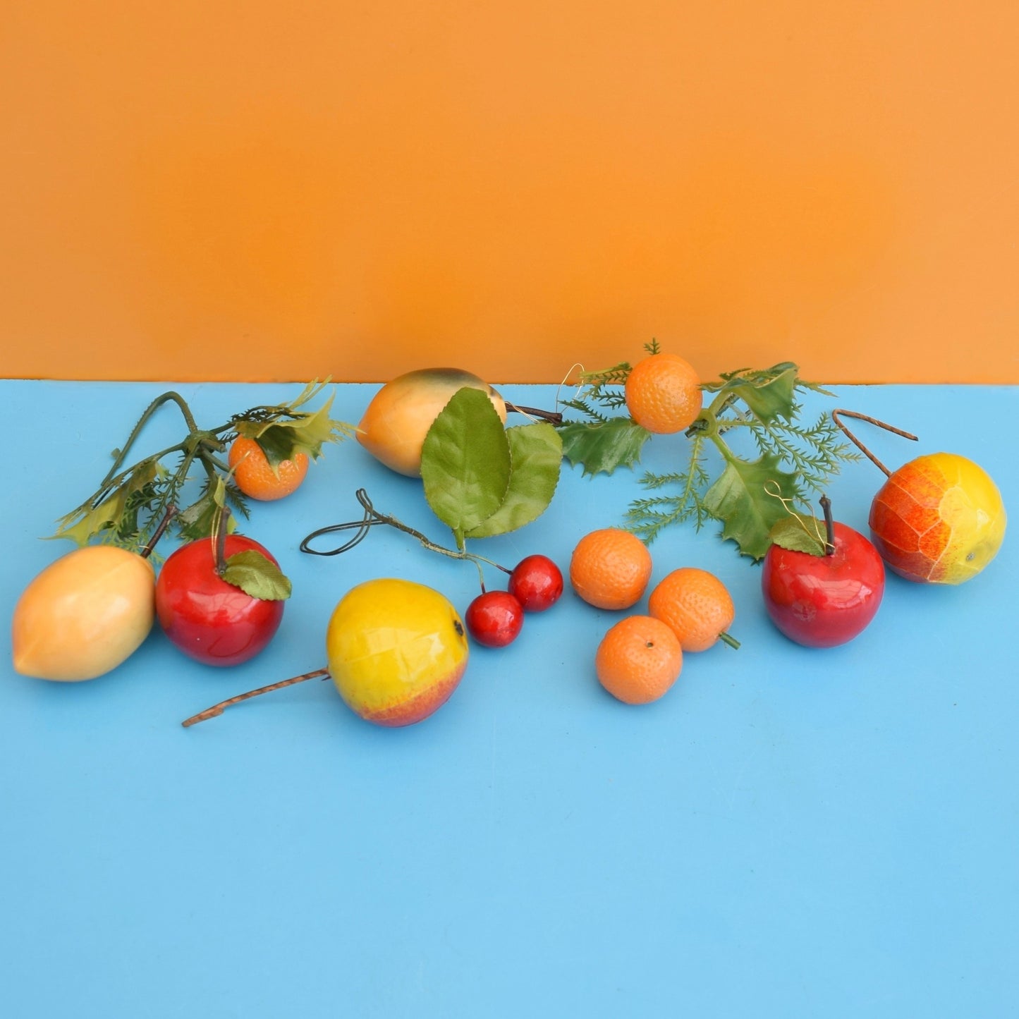 Vintage 1960s Mixed Plastic Fruit - Oranges / Fruit Salad