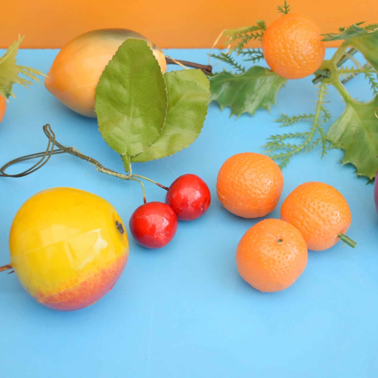 Vintage 1960s Mixed Plastic Fruit - Oranges / Fruit Salad