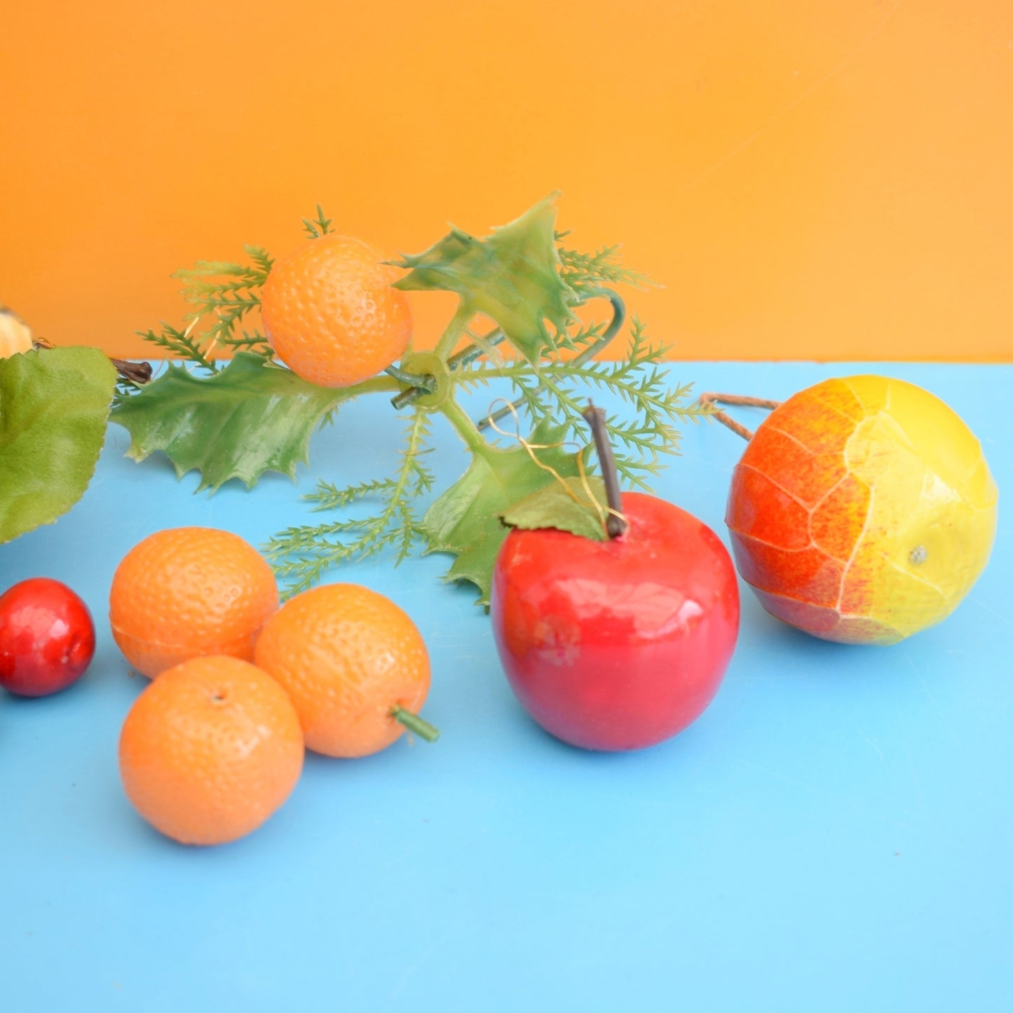 Vintage 1960s Mixed Plastic Fruit - Oranges / Fruit Salad