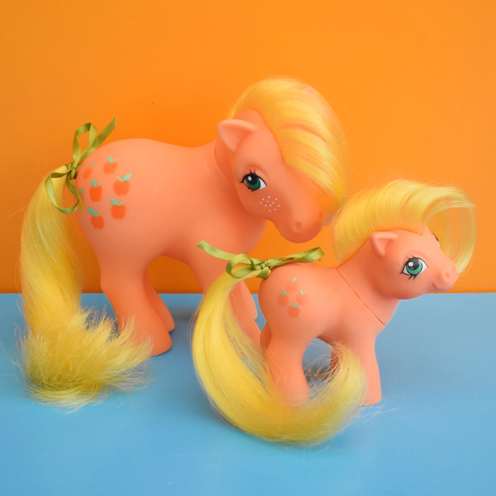 Vintage 1980s My Little Pony - AppleJack & Baby by Pineapple Retro