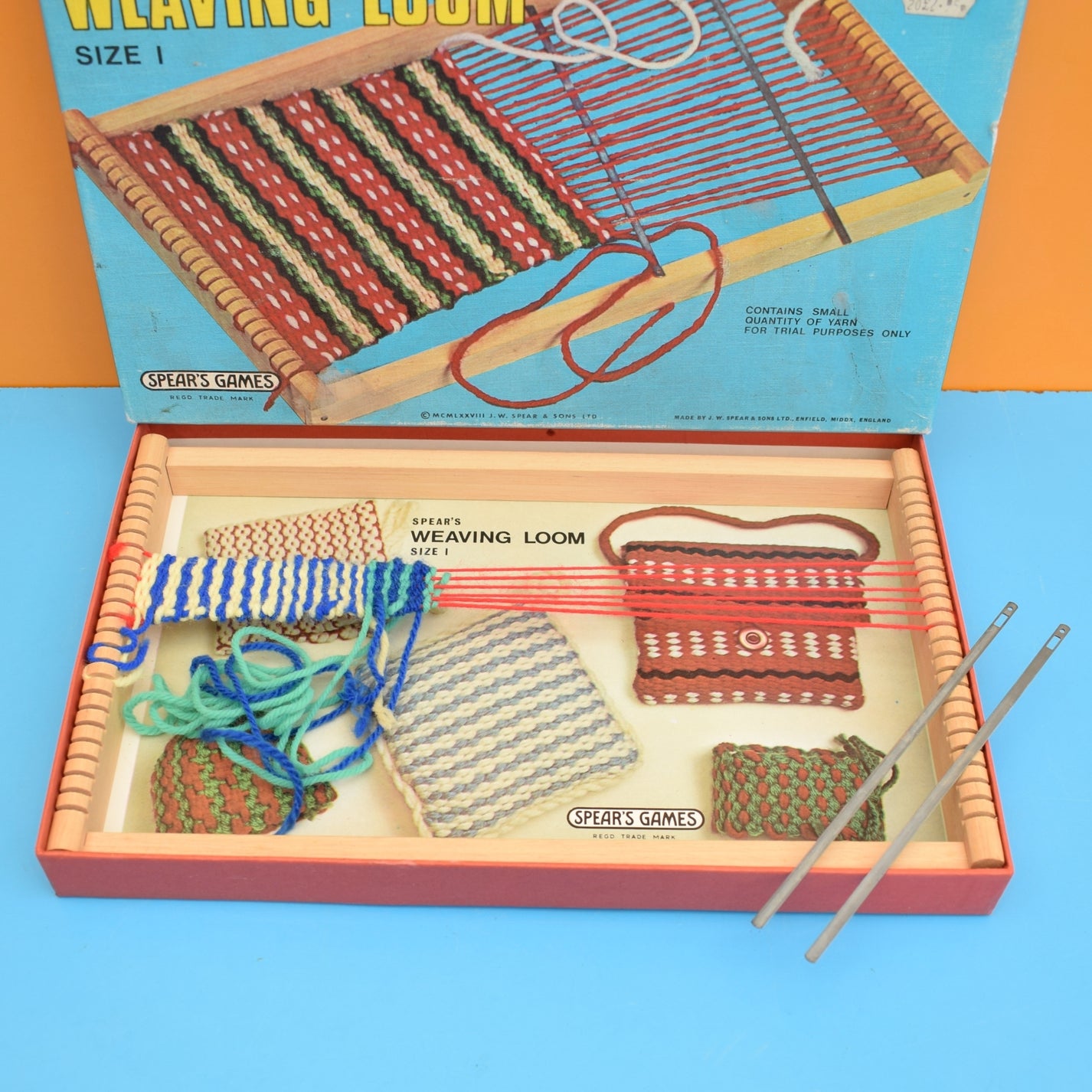 Vintage 1970s Weaving Loom Spears Games Pineapple Retro