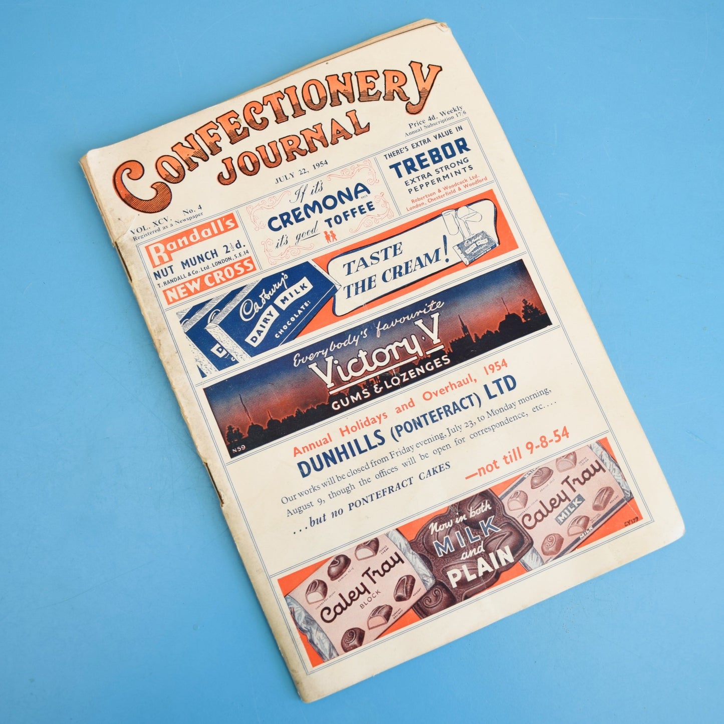 Vintage 1950s Confectionery Journal - Advertising