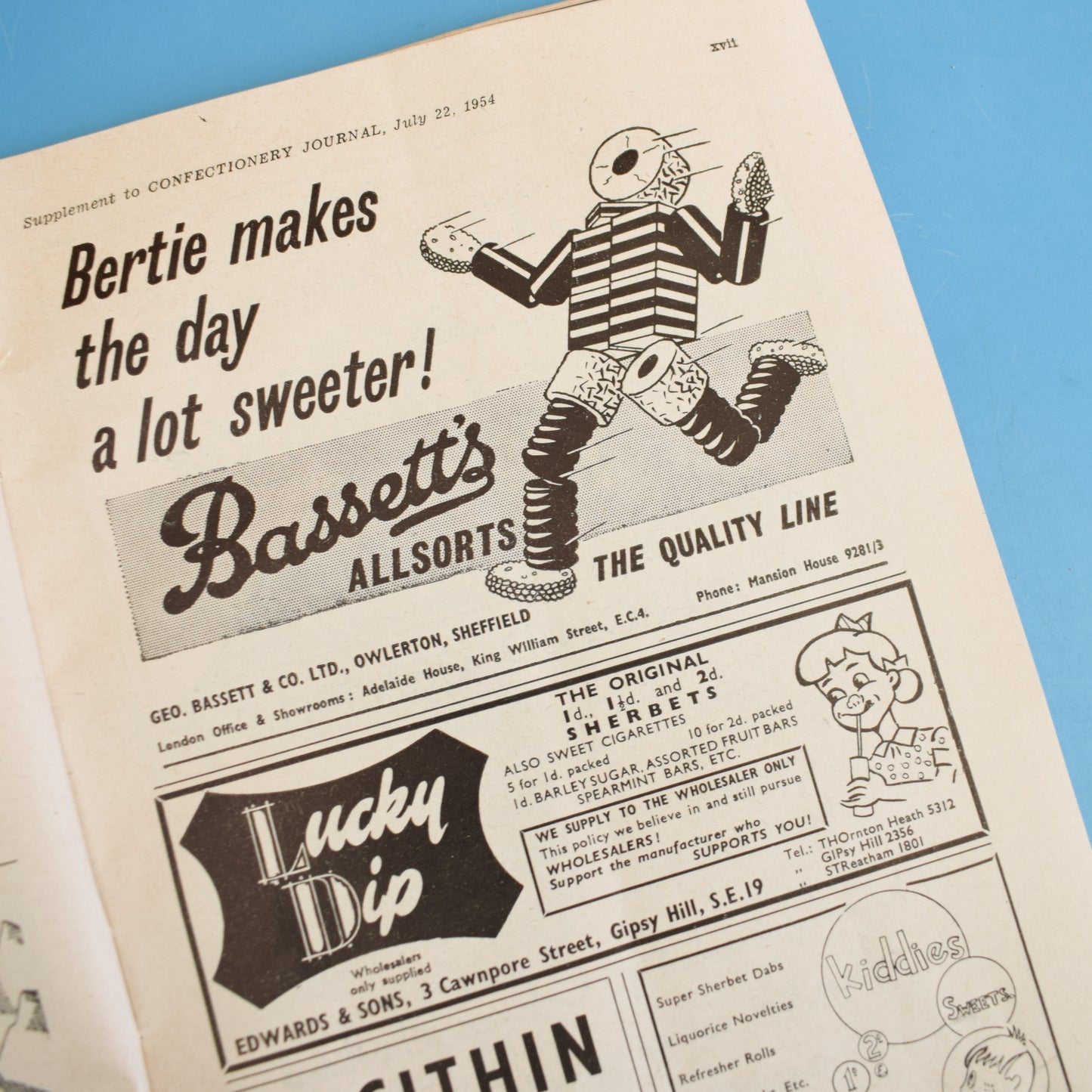 Vintage 1950s Confectionery Journal - Advertising