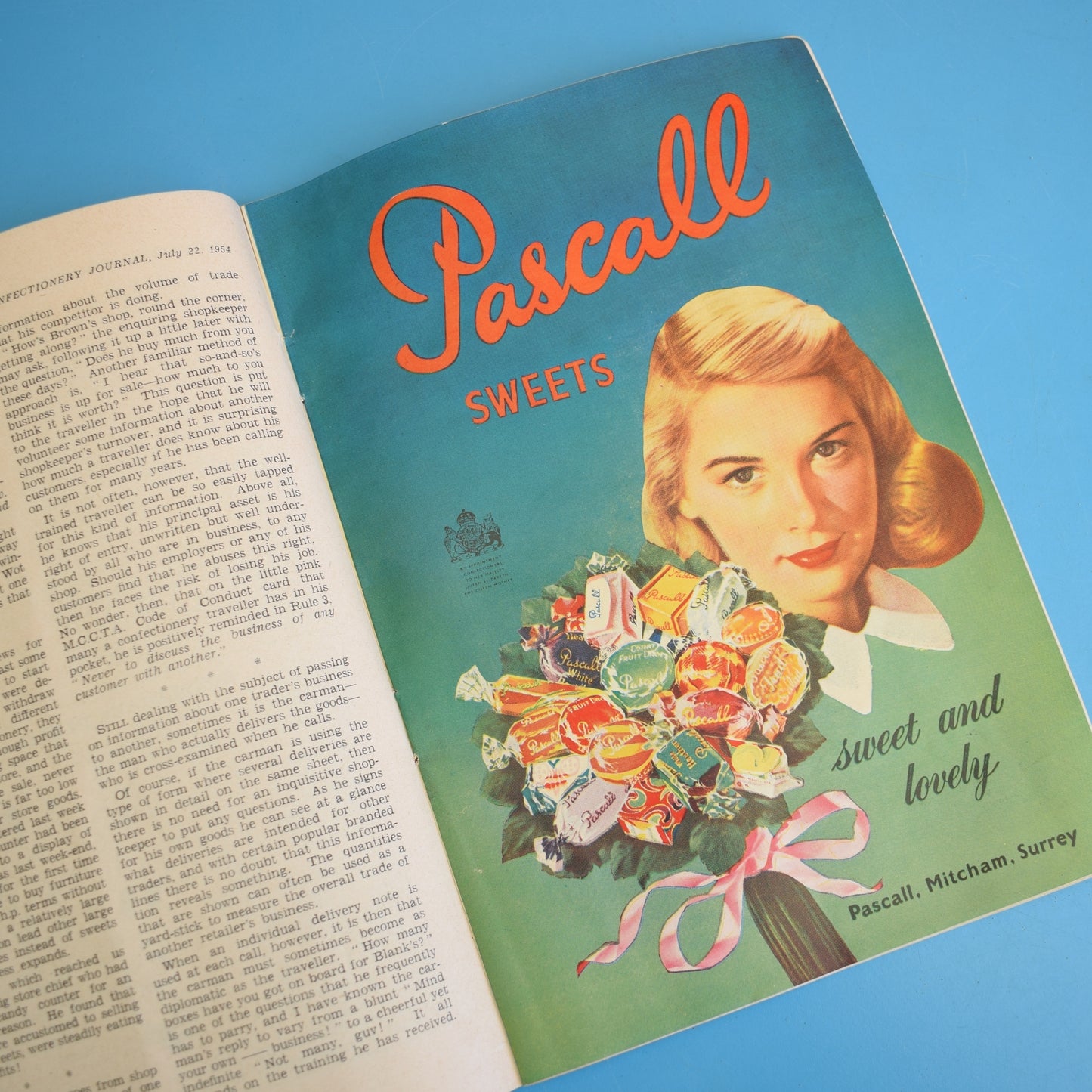 Vintage 1950s Confectionery Journal - Advertising
