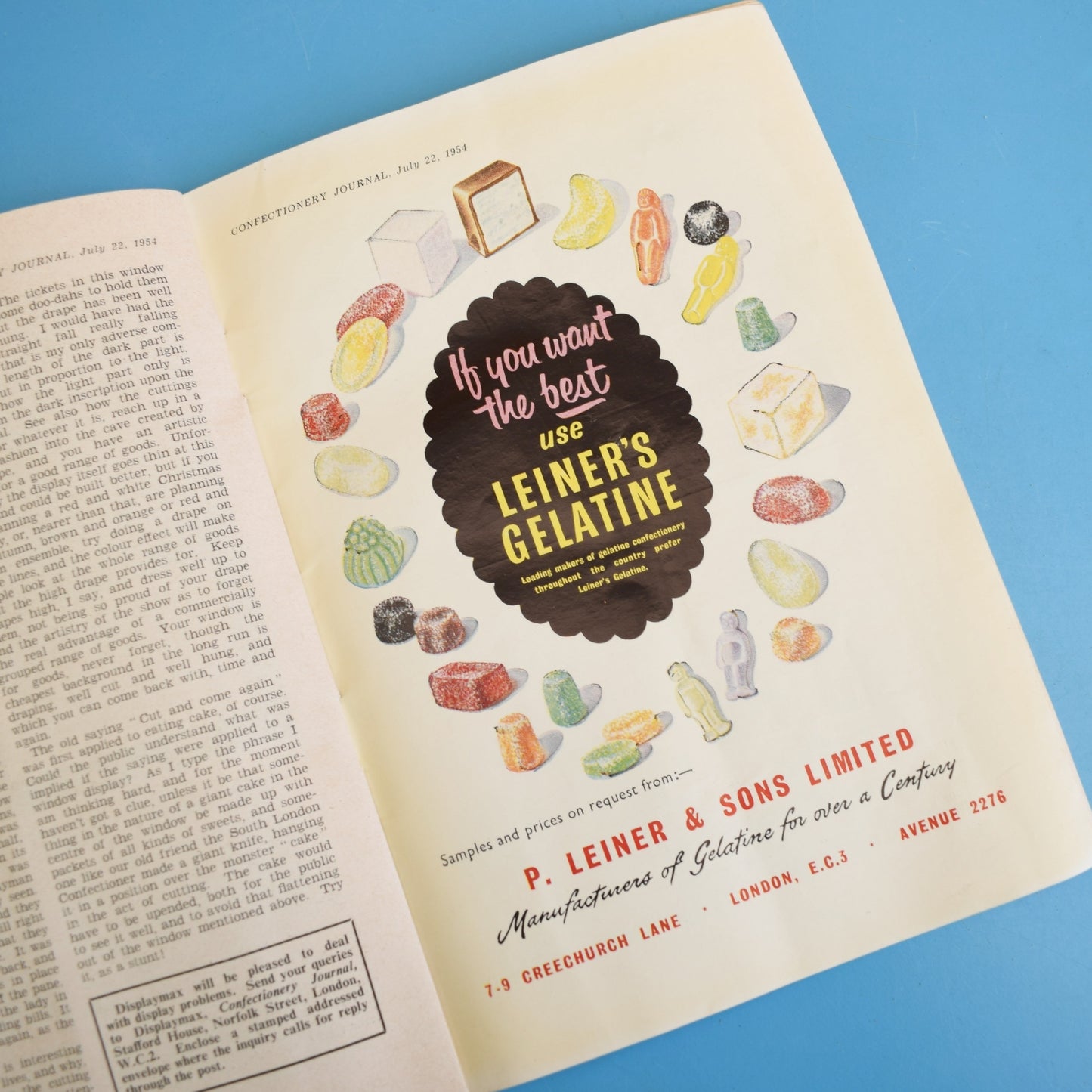 Vintage 1950s Confectionery Journal - Advertising