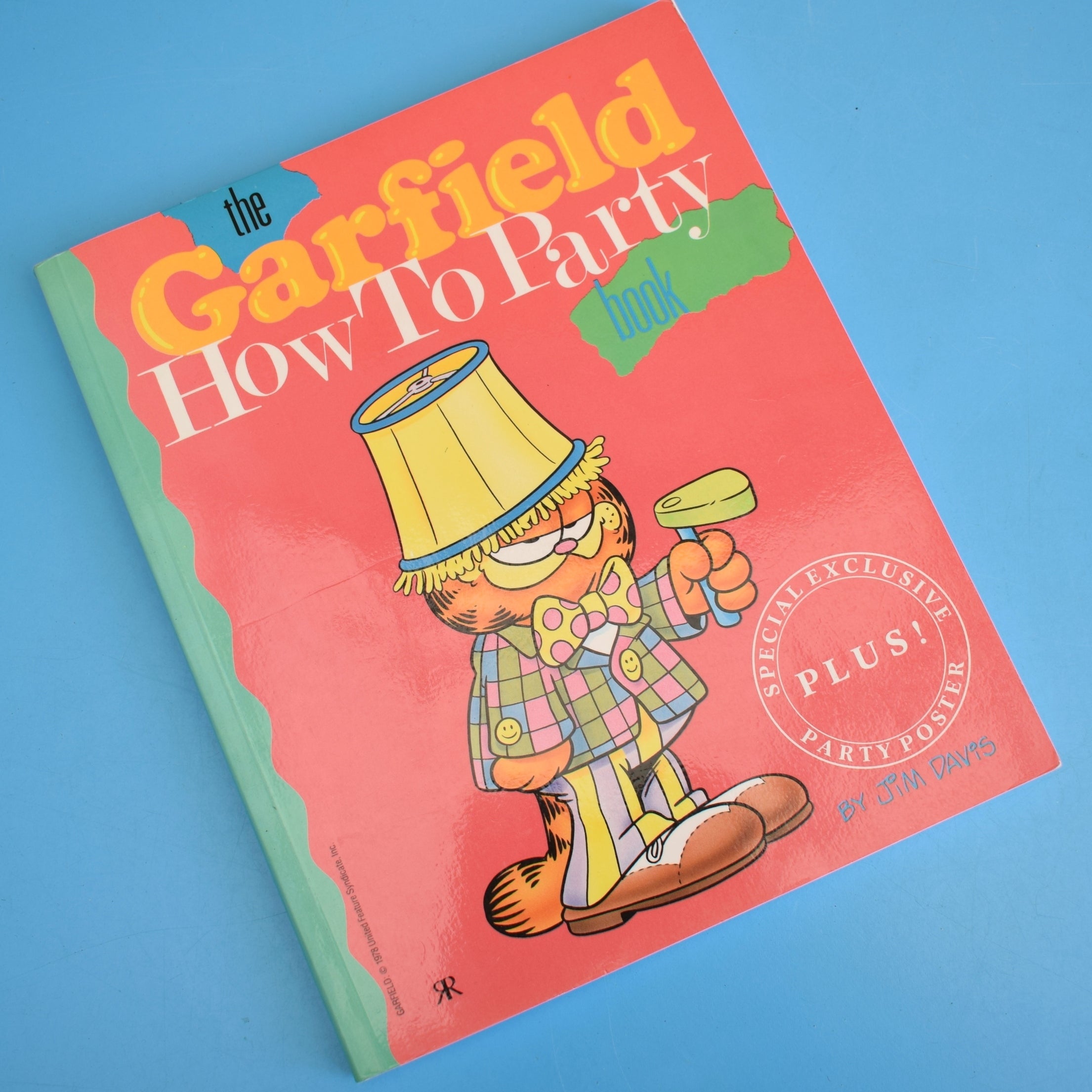 Garfield Notes Vintage 1980s Garfield Book and Post It Notes – Pineapple Retro