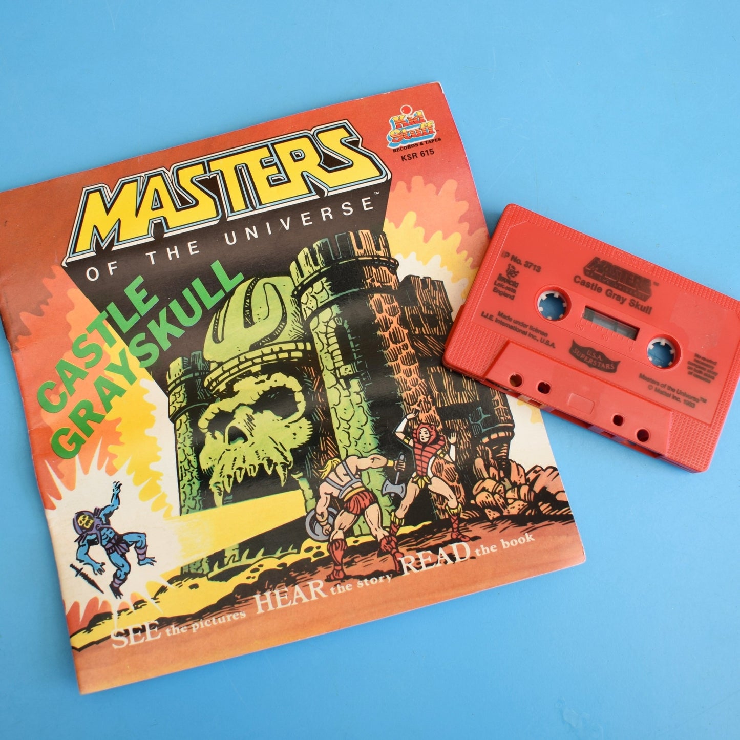 Vintage 1980s Masters Of The Universe Castle Grayskull Book & Cassette