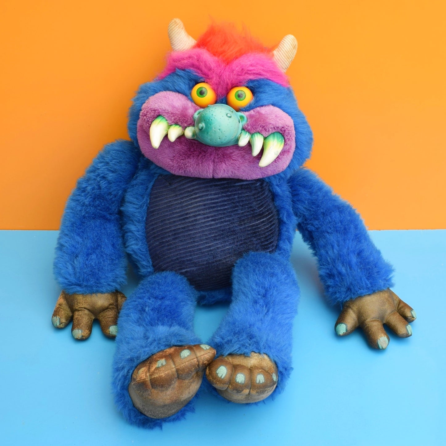 Vintage 1980s My Pet Monster Plush Toy - Large