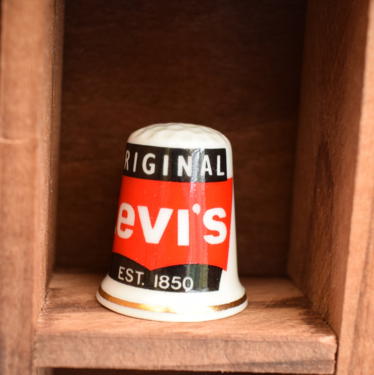 Vintage 1990s Advertising Bone China Thimbles - Brands by Vintage