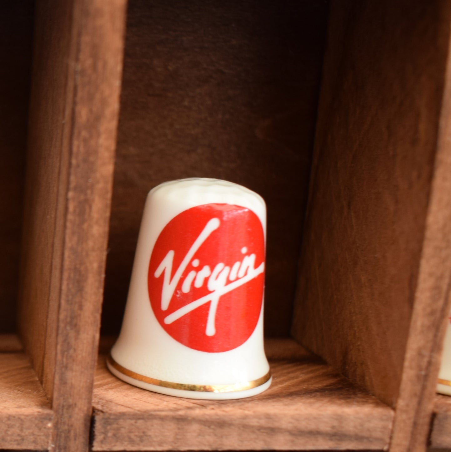 Vintage 1990s Advertising Bone China Thimbles - Brands by Vintage