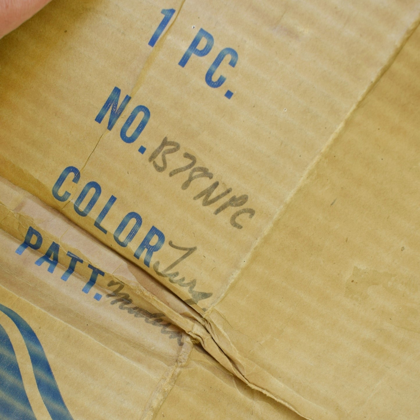 Vintage 1960s Large Vinyl Folding Garden Parasol - American - Turquoise/ Pink- Boxed