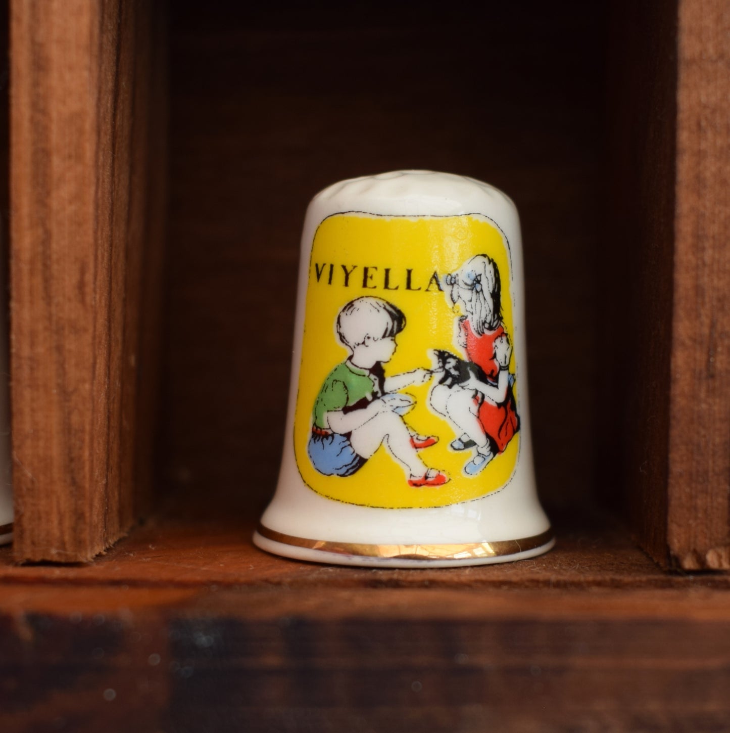 Vintage 1990s Advertising Bone China Thimbles - Brands by Vintage