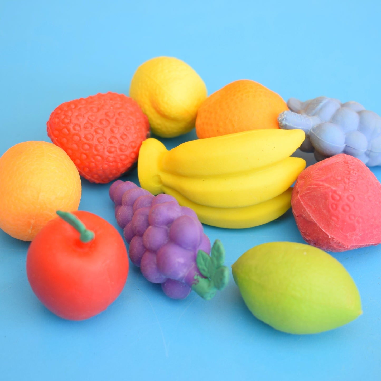 Vintage 1980s Collectable Erasers / Rubbers by Pineapple Retro