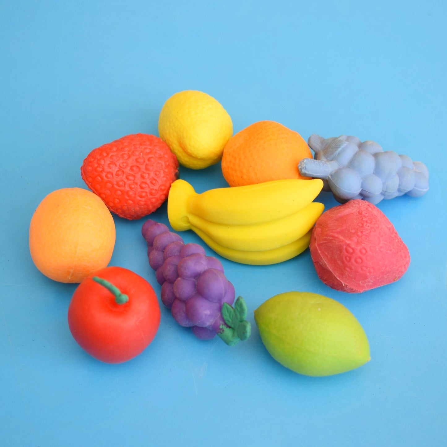 Vintage 1980s Collectable Erasers / Rubbers by Pineapple Retro