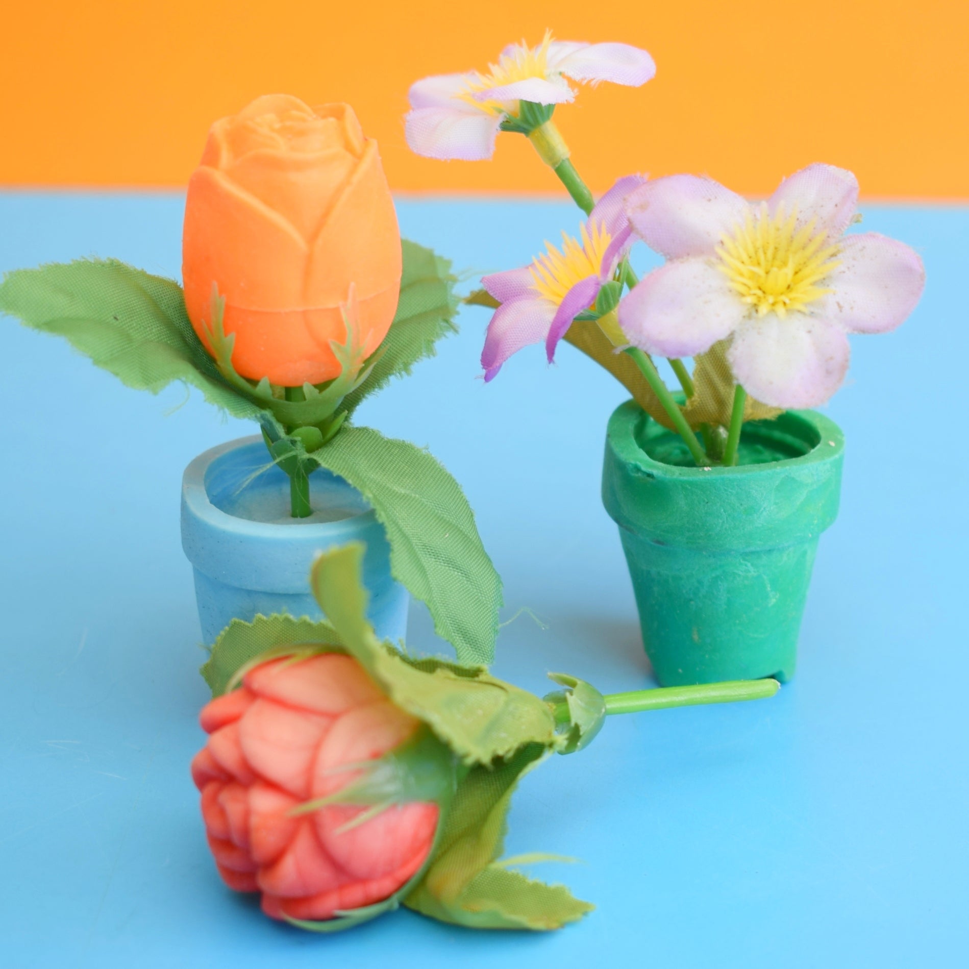 Vintage 1980s Collectable Erasers / Rubbers by Pineapple Retro