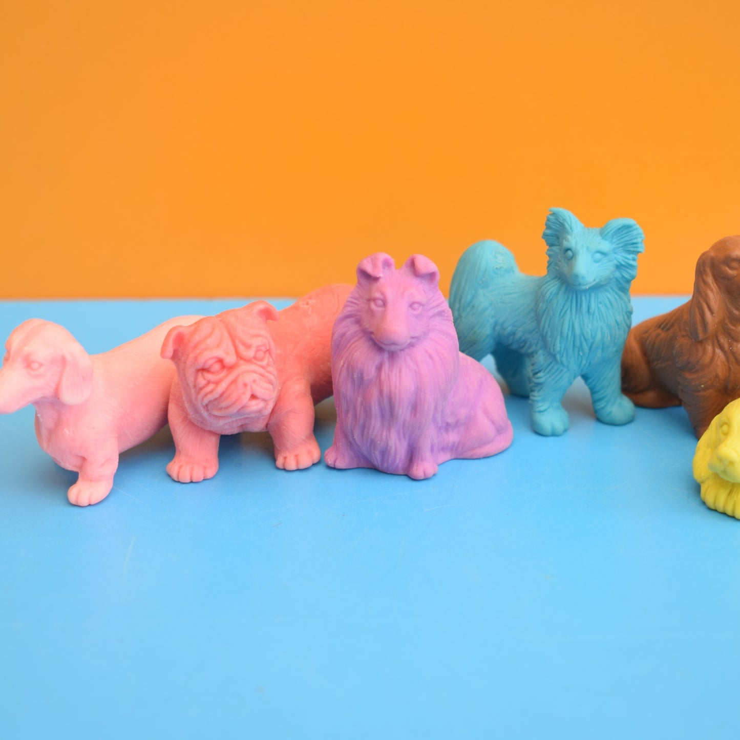 Vintage 1980s Collectable Erasers / Rubbers by Pineapple Retro
