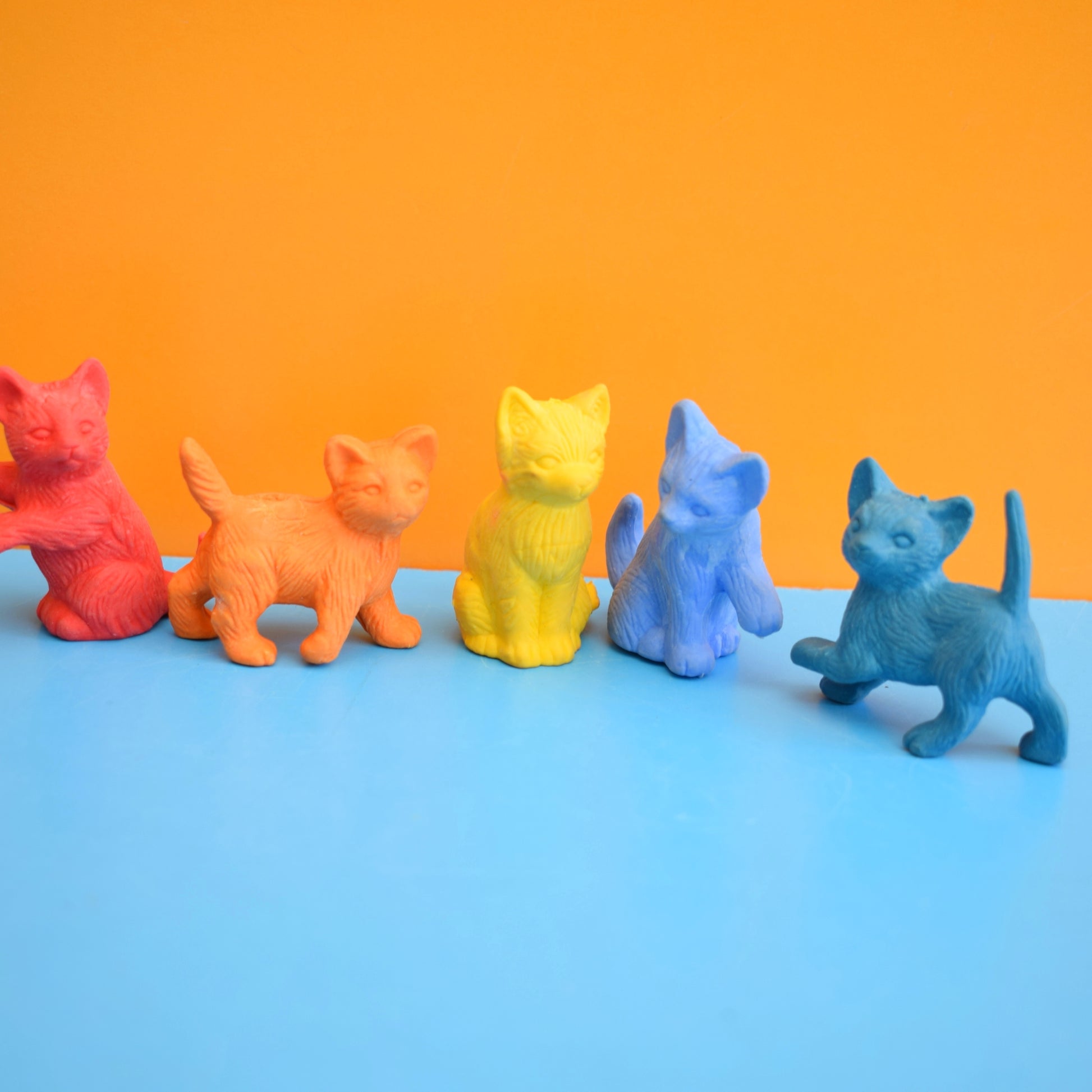 Vintage 1980s Collectable Erasers / Rubbers by Pineapple Retro