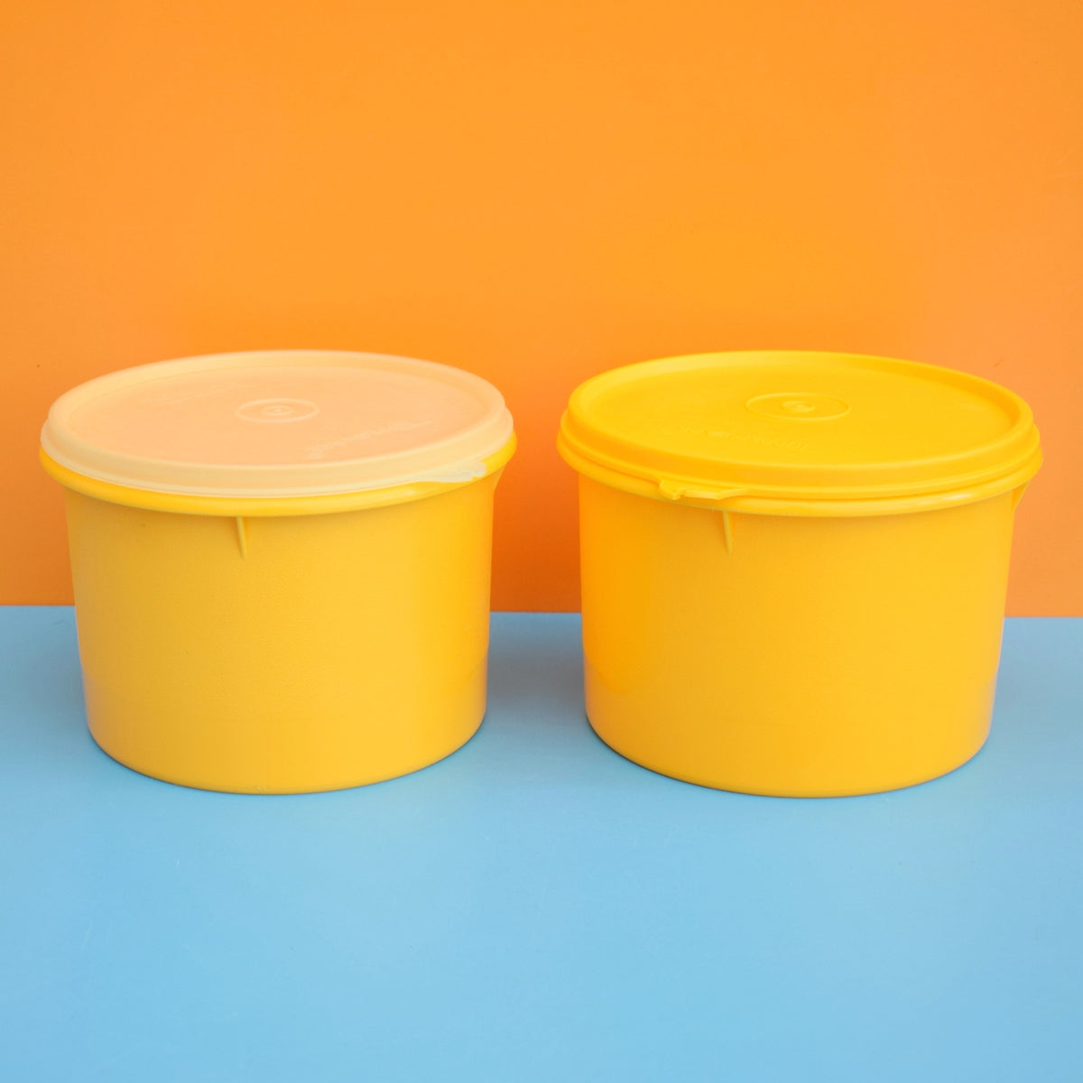 Vintage 1970s Tupperware Containers - Red/ Orange / Yellow / Green / Cream by Pineapple Retro