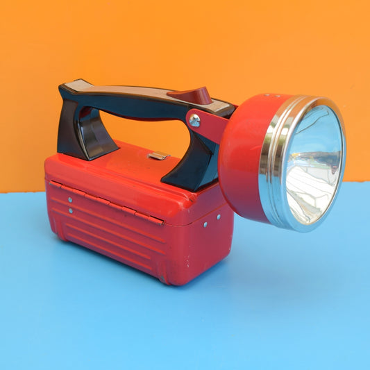 Vintage 1970s Exide Big Head Torch- Red