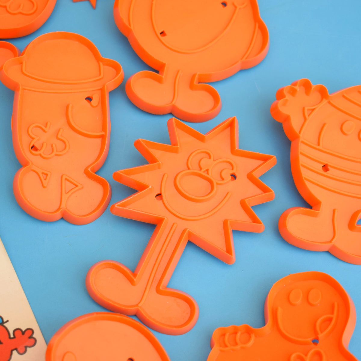 Vintage 1970s Biscuits / Cookie Cutters - Mr Men - Salter . by Pineapple Retro