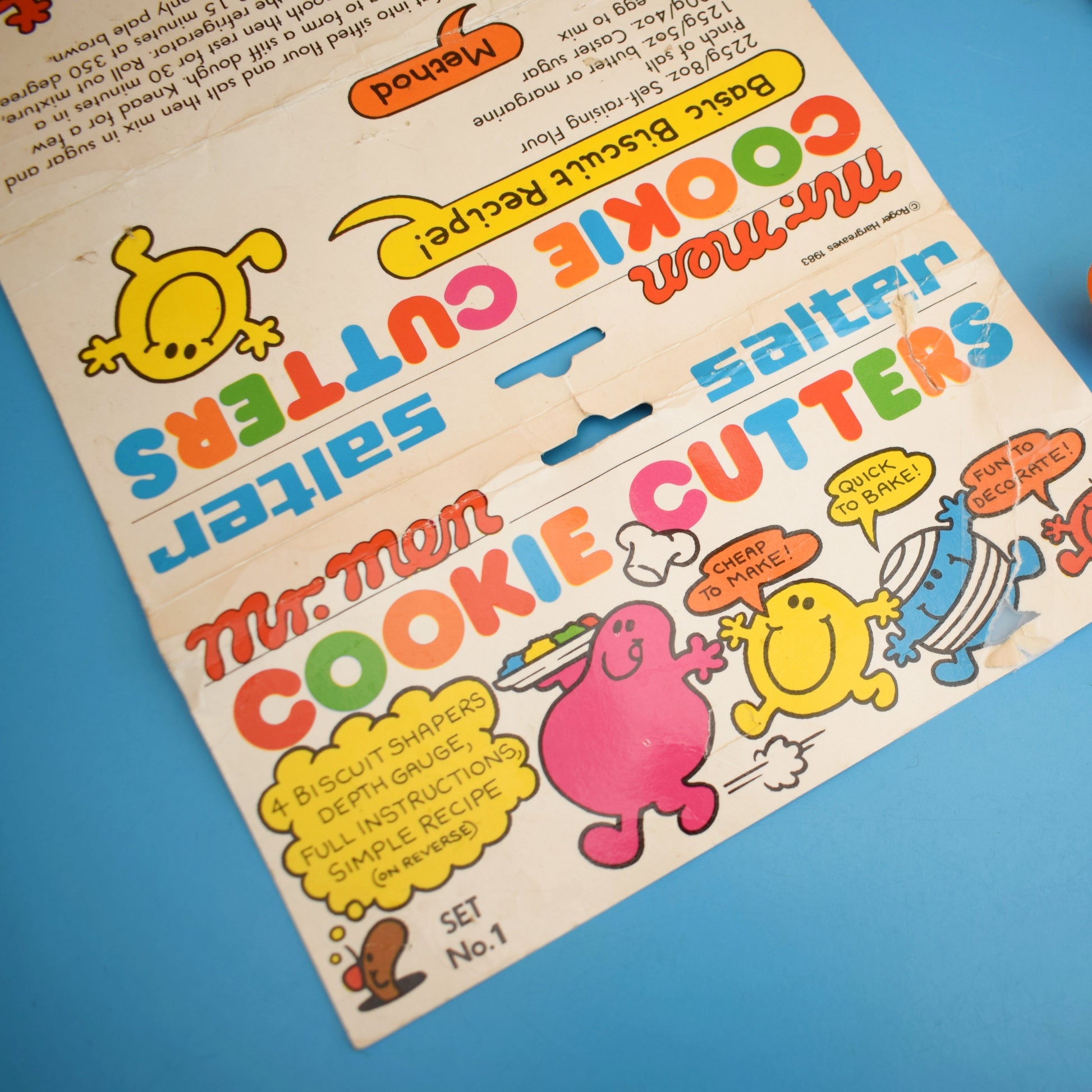 Vintage 1970s Biscuits / Cookie Cutters - Mr Men - Salter . by Pineapple Retro