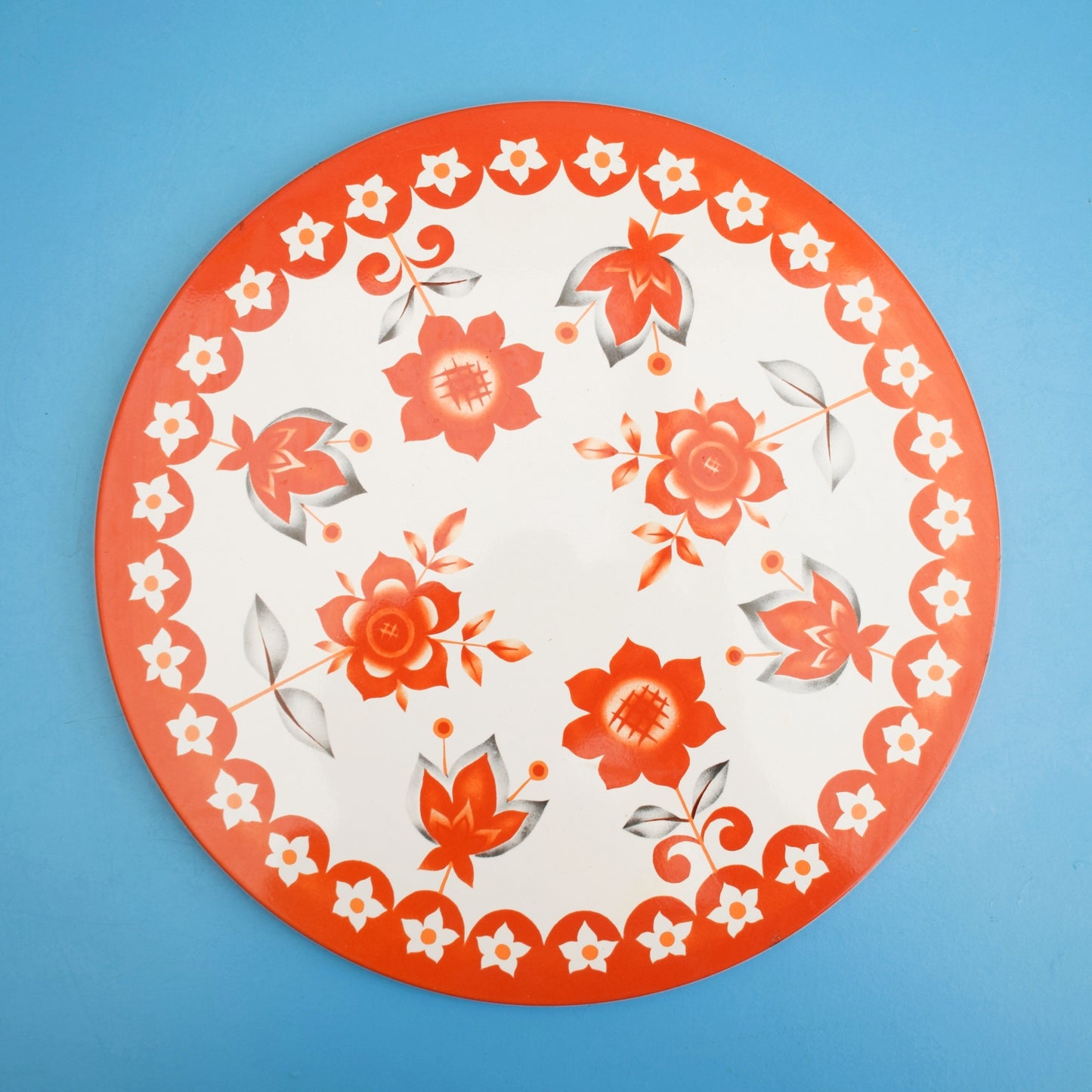 Vintage 1960s Taunton Vale Placemats - Flower Power - Orange by Vintage