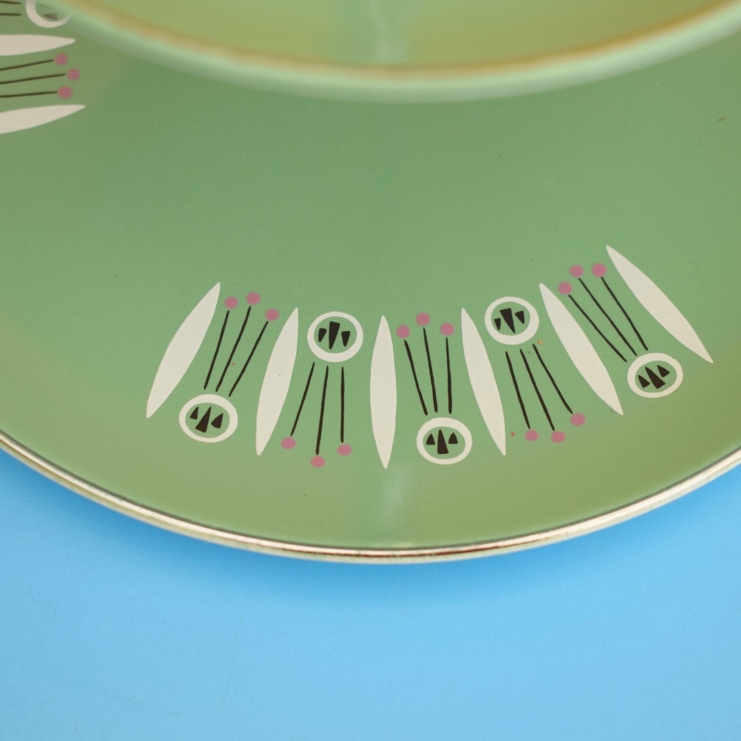 Vintage 1960s Palissy Kon Tiki Double Cake Stand by Pineapple Retro