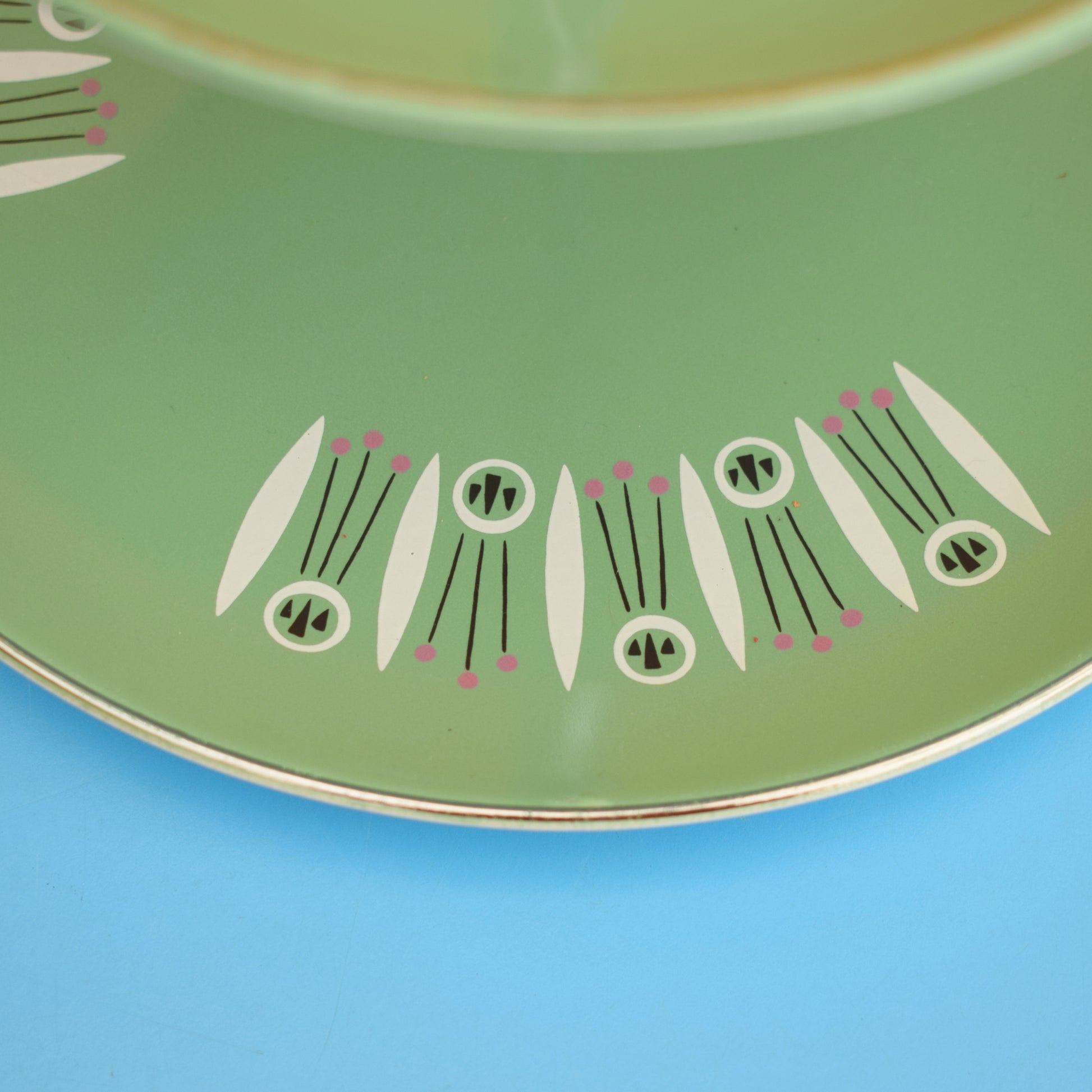 Vintage 1960s Palissy Kon Tiki Double Cake Stand by Pineapple Retro