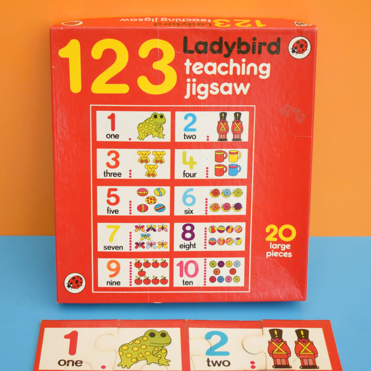 Vintage 1980s Ladybird Teaching Jigsaw Puzzle 123 . by Vintage