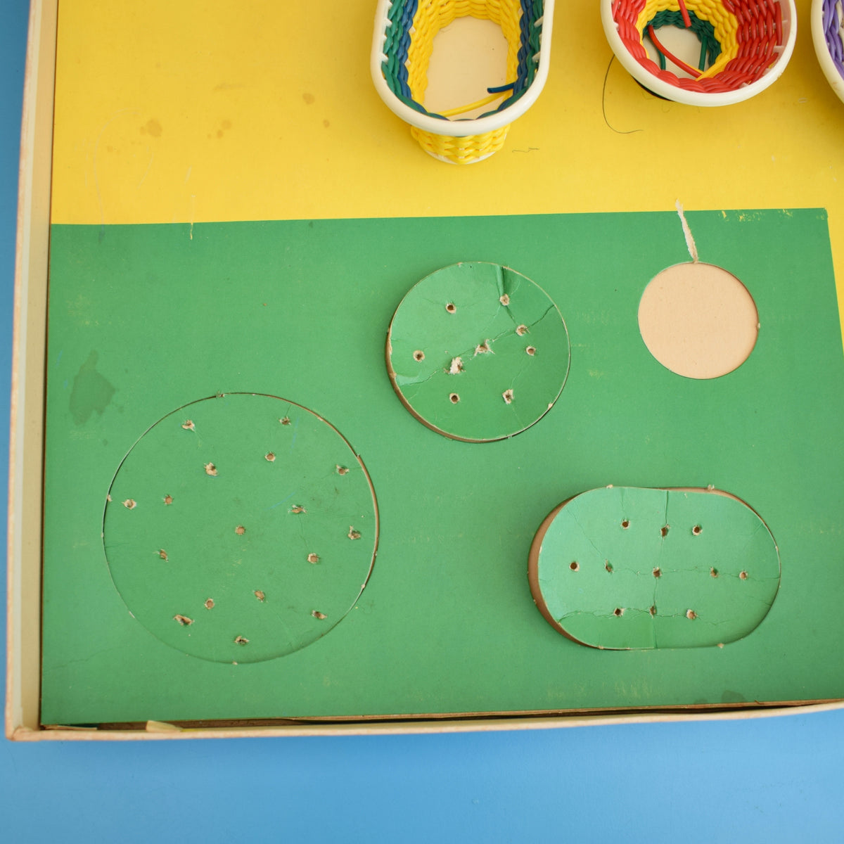Vintage 1960s Plastic Flower Baskets Kit / Plastic Flower Kit by Pineapple Retro