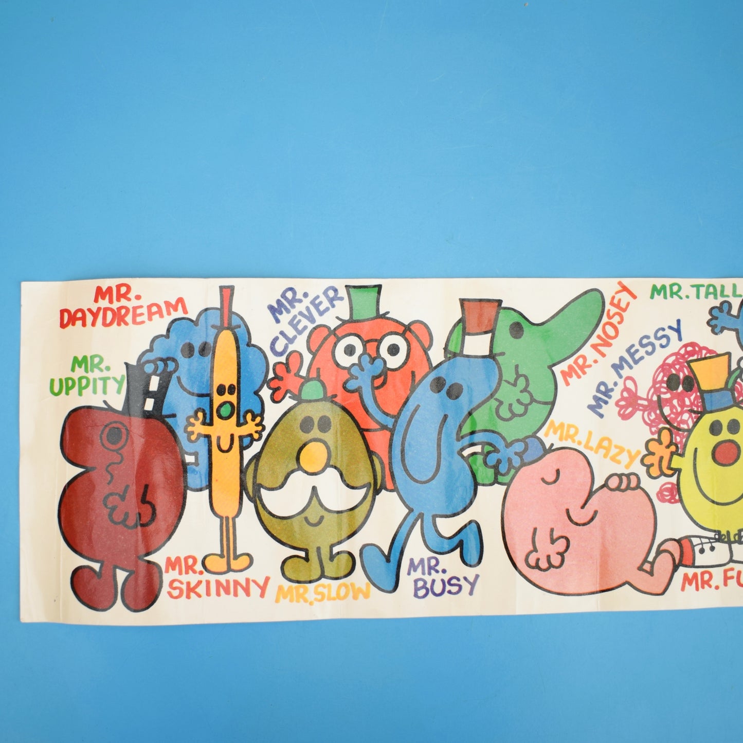 Vintage 1970s Mr Men Wall Frieze - Two Styles by Pineapple Retro