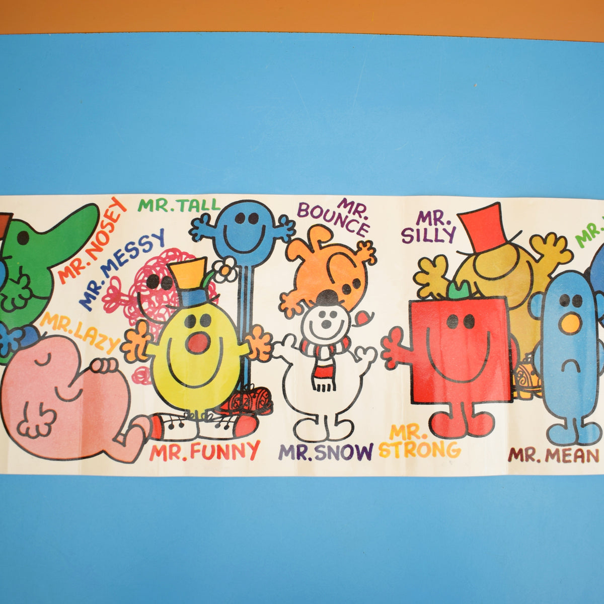 Vintage 1970s Mr Men Wall Frieze - Two Styles by Pineapple Retro
