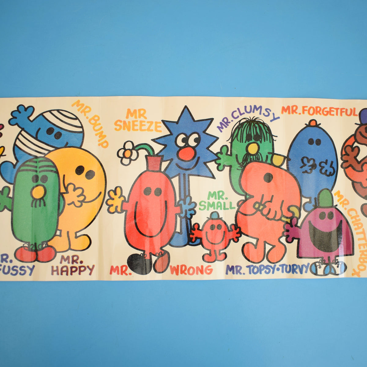 Vintage 1970s Mr Men Wall Frieze - Two Styles by Pineapple Retro