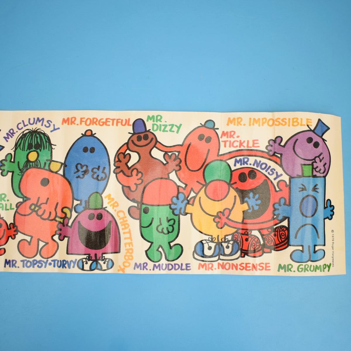 Vintage 1970s Mr Men Wall Frieze - Two Styles by Pineapple Retro