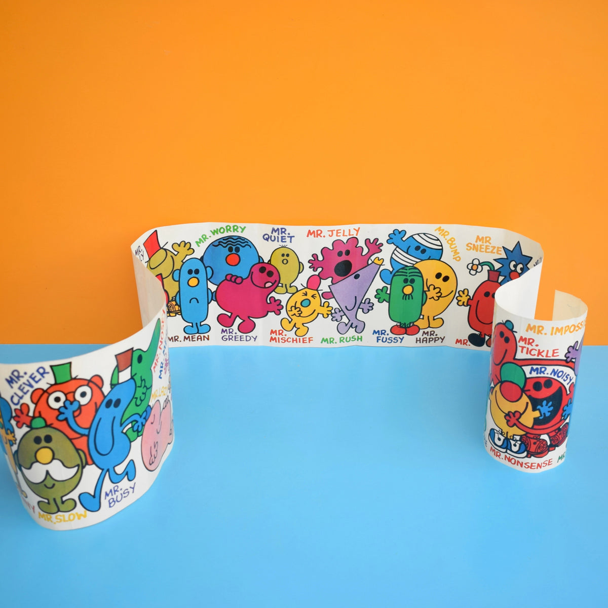 Vintage 1970s Mr Men Wall Frieze - Two Styles by Pineapple Retro