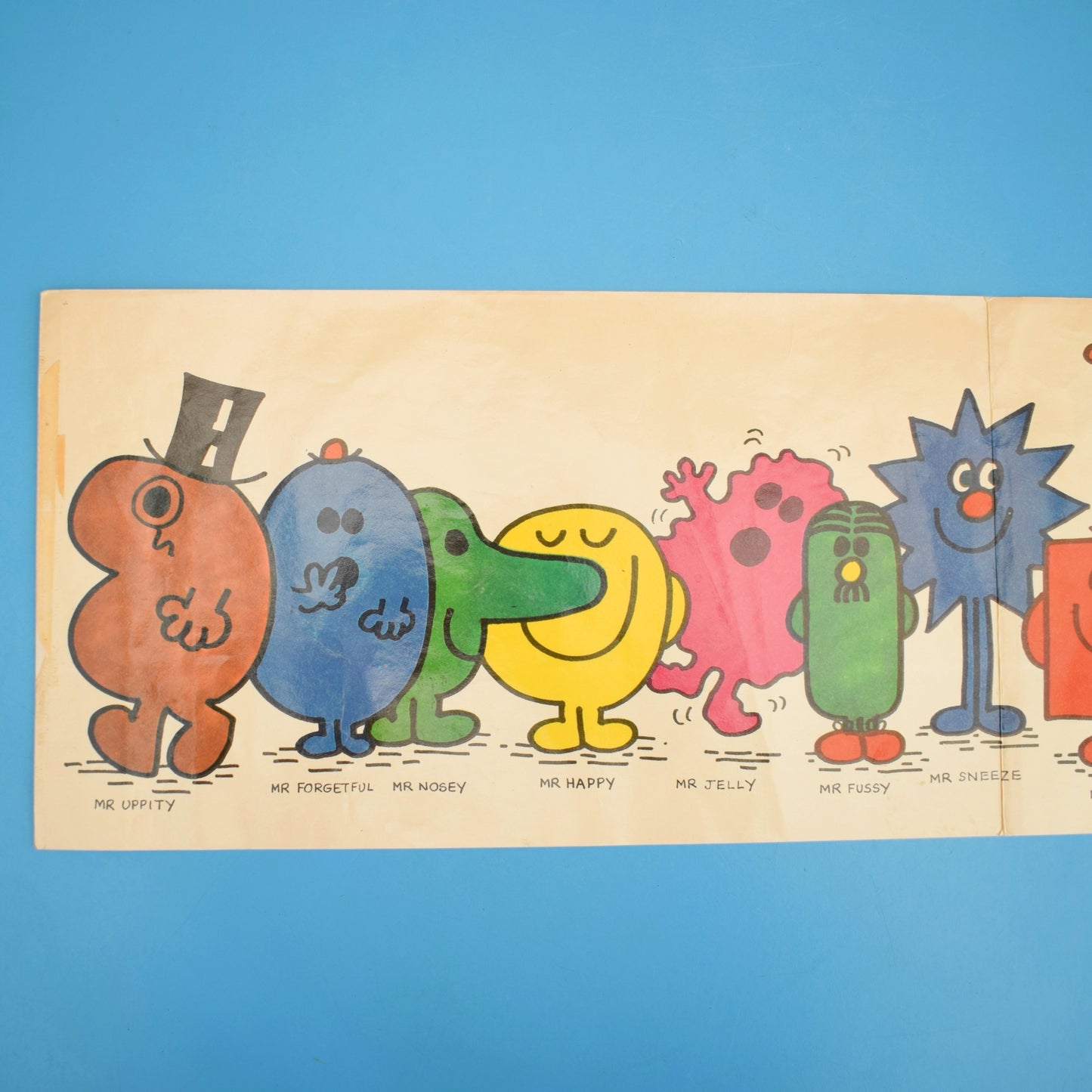 Vintage 1970s Mr Men Wall Frieze - Two Styles by Pineapple Retro