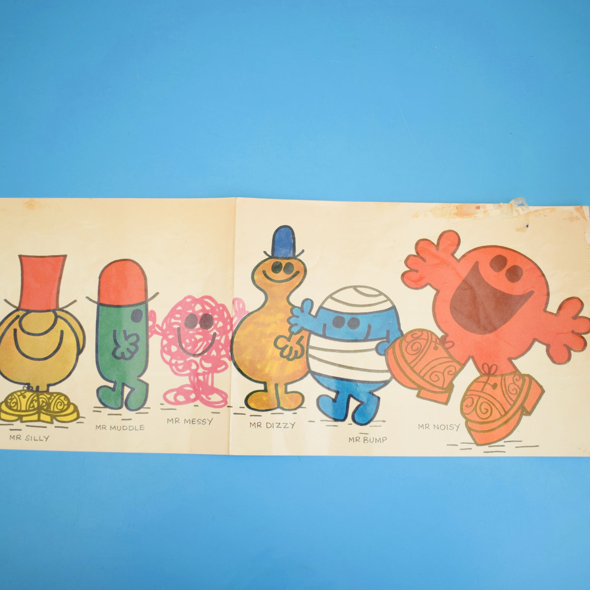 Vintage 1970s Mr Men Wall Frieze - Two Styles by Pineapple Retro