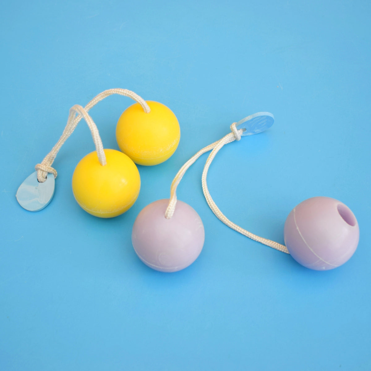 Vintage 1970s Clackers / Click Clack Ball Toys by Pineapple Retro