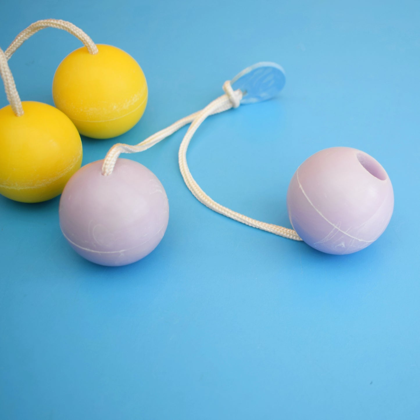 Vintage 1970s Clackers / Click Clack Ball Toys by Pineapple Retro