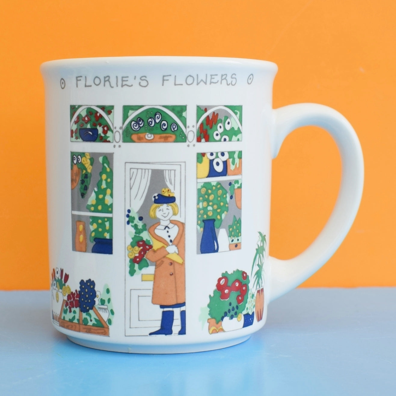 Vintage 1980s Wade China - English Life Range - Chip, Flower & Sweet Shop