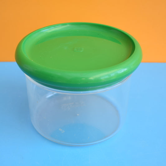 Vintage 1970s Guzzini Plastic Container - Green