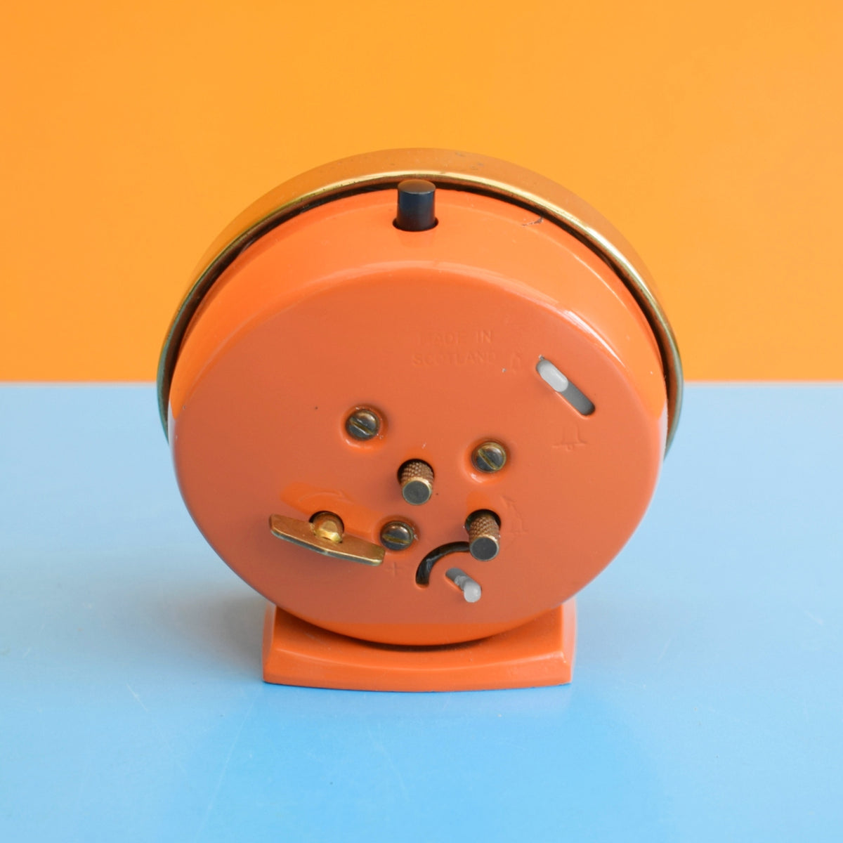 Vintage 1960s Westlclox Baby Ben Alarm Clock - Orange . by Vintage