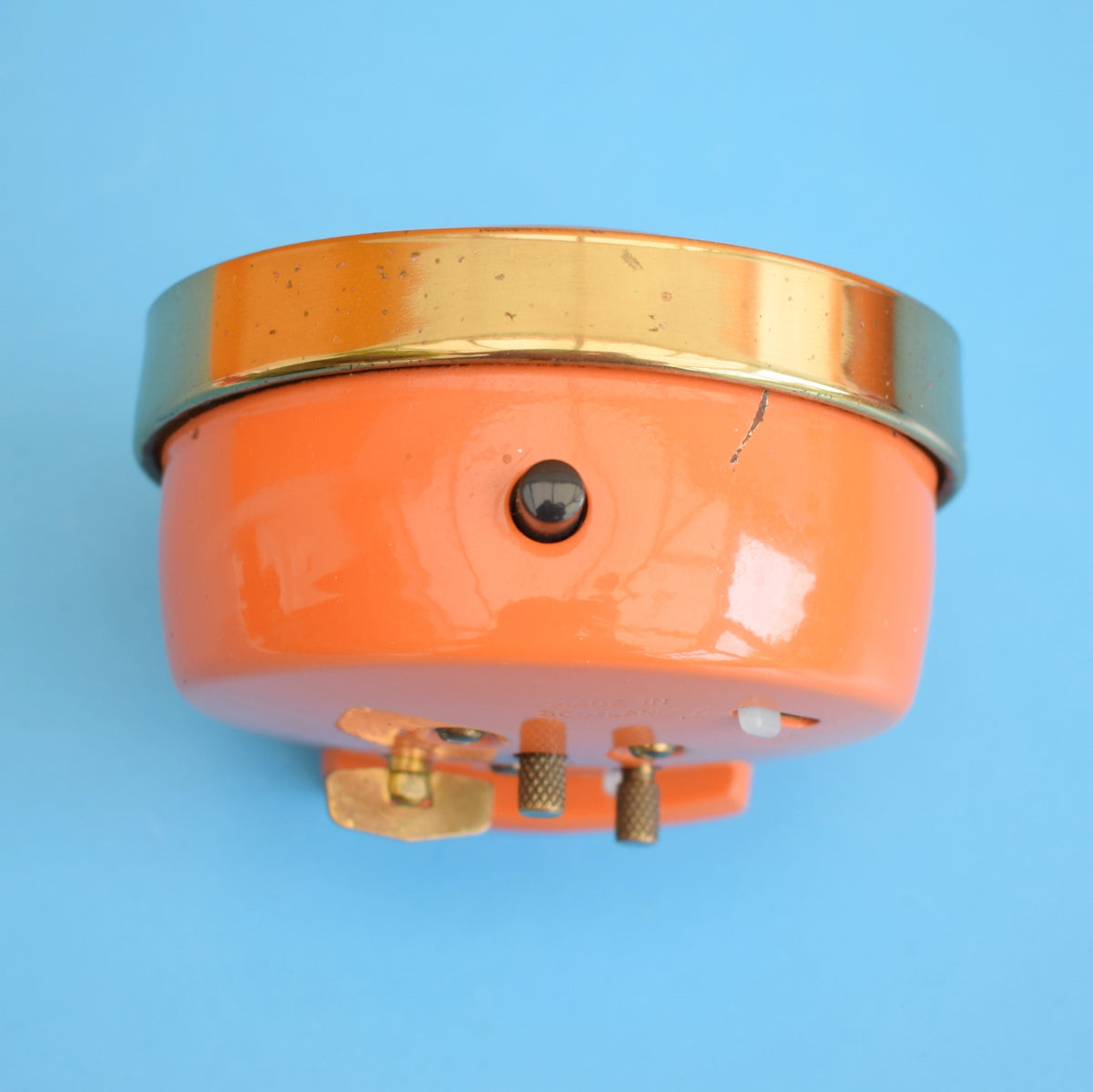 Vintage 1960s Westlclox Baby Ben Alarm Clock - Orange . by Vintage